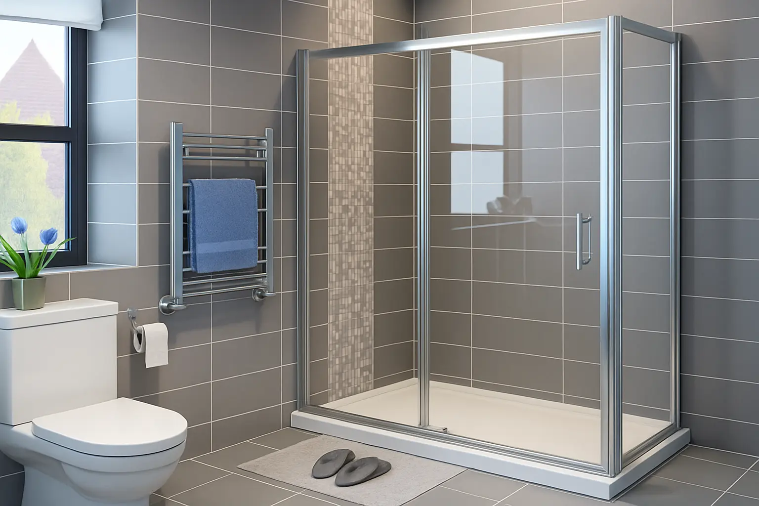 Bathroom cubicle installation
